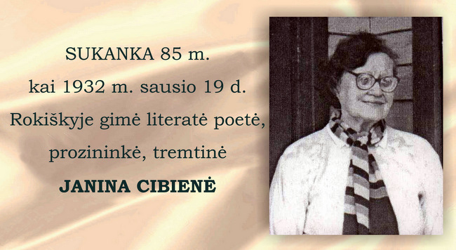 J. Cibienės sukaktis.